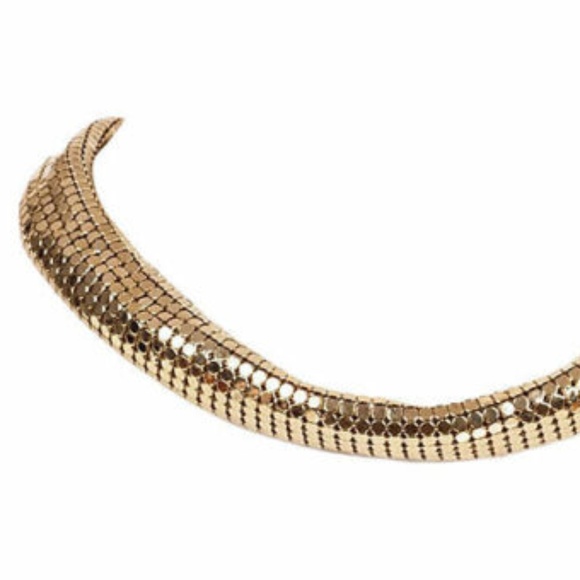 Lanvin Gold Mesh Necklace